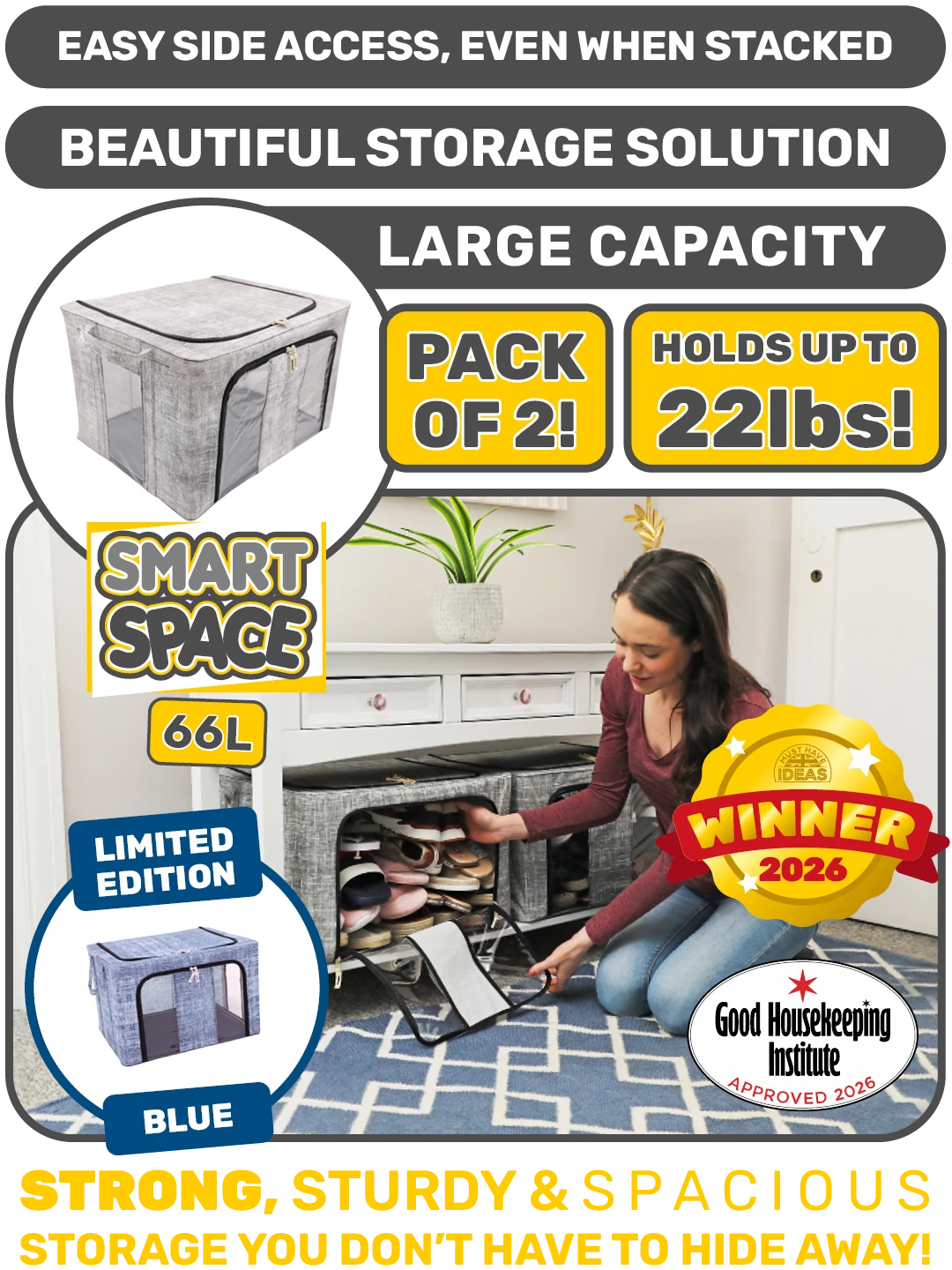 Smart Space 66L (2 Pack)