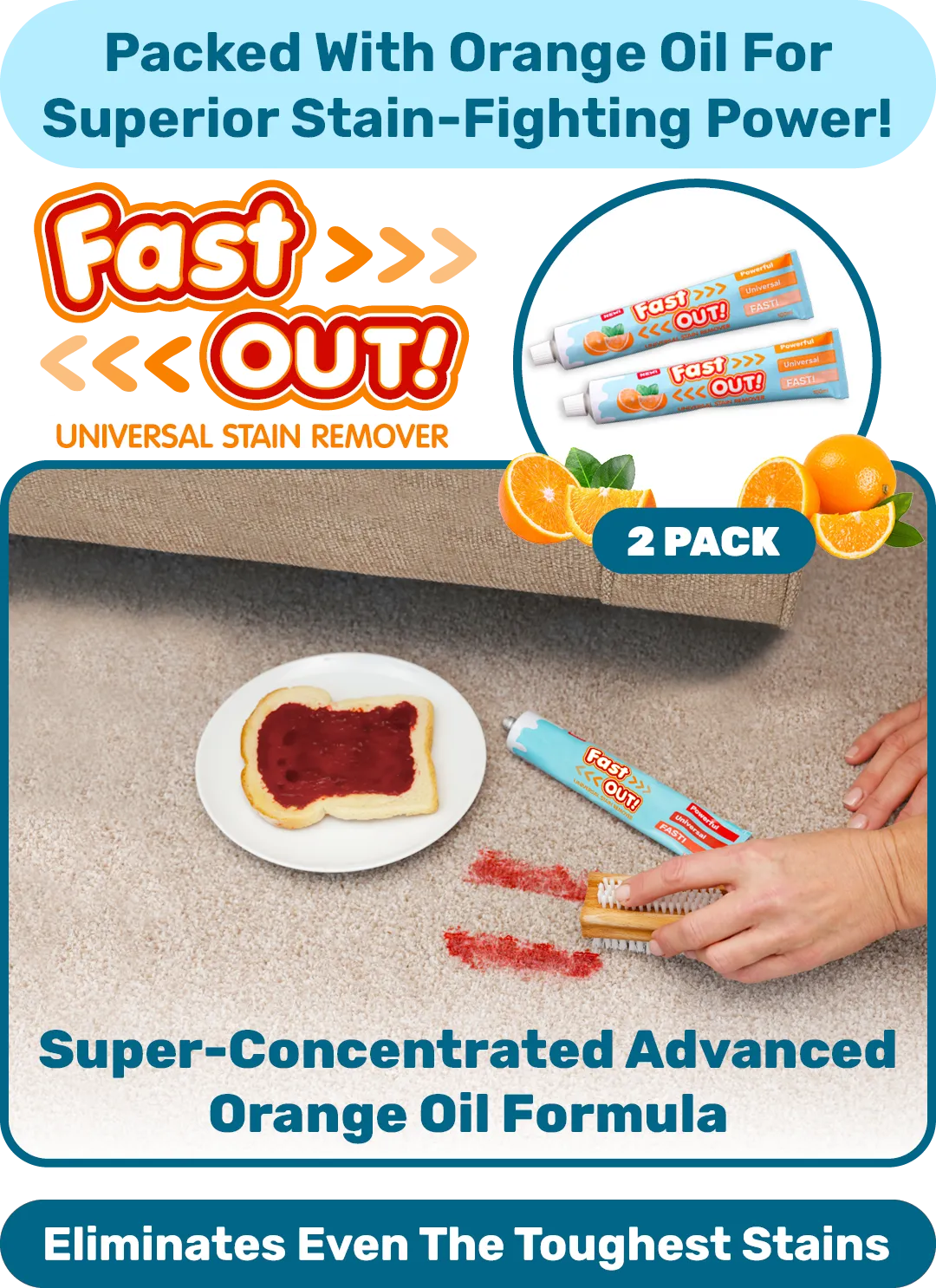Fast OUT! Universal Stain Remover (2 Pack)