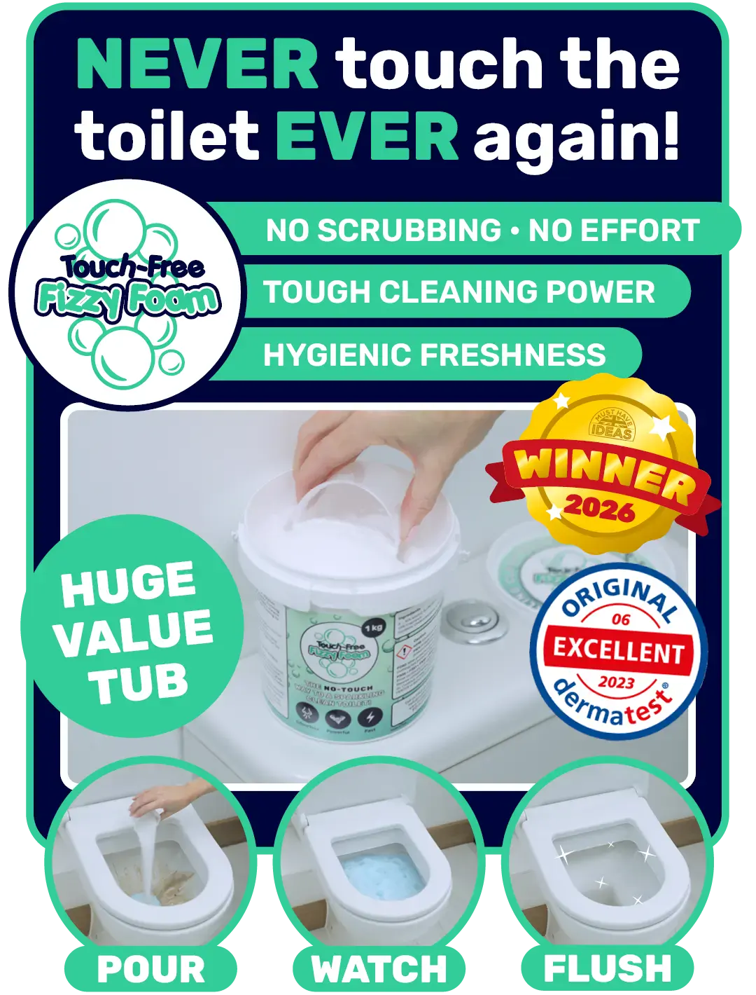 Touch-Free Fizzy Foam
